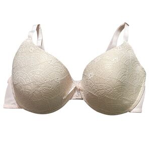 V1- Women’s 40D Marilyn Monroe Cream Lace Bra